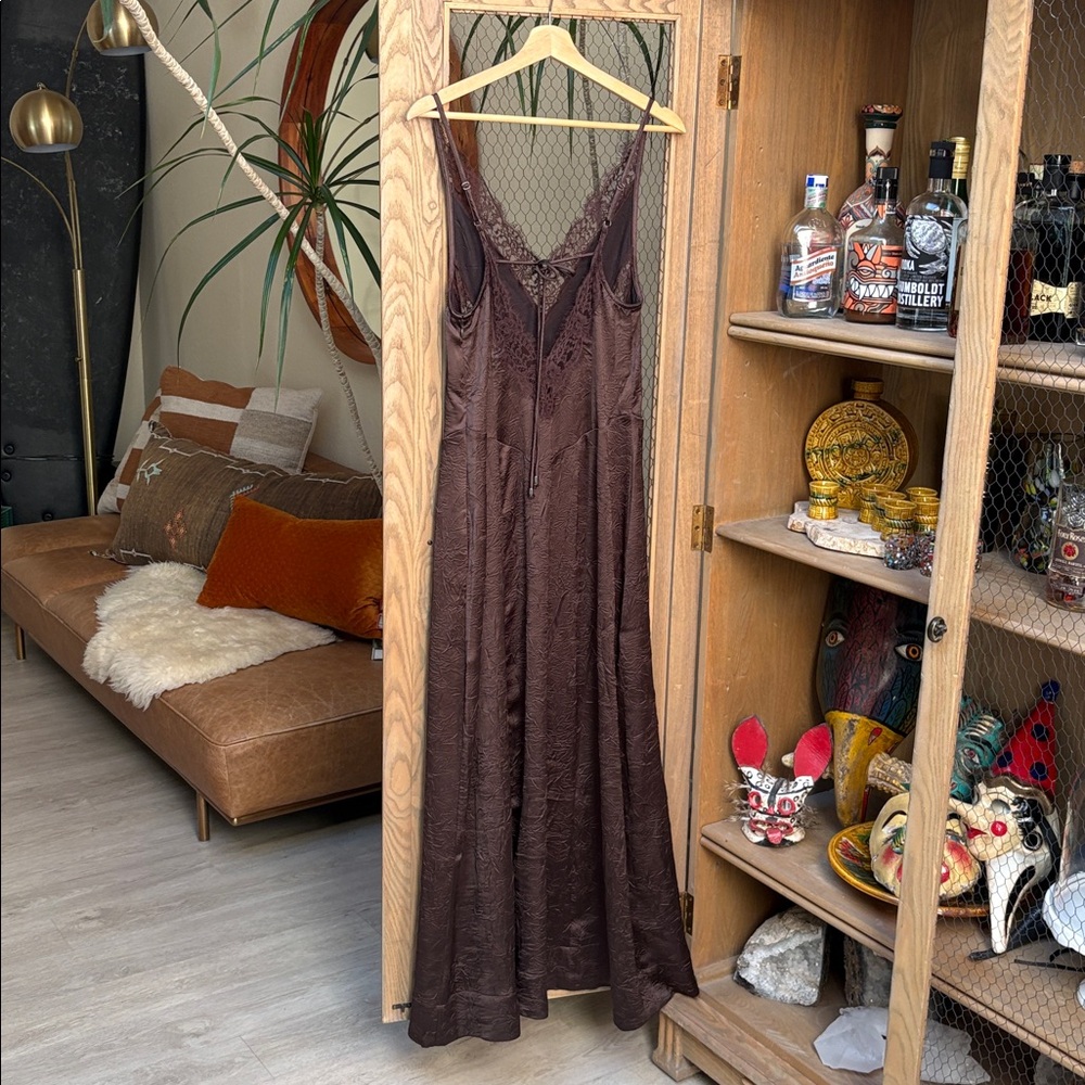 Free People Maybe Forever Maxi Dress in Deep Fudge - Picture 8 of 14